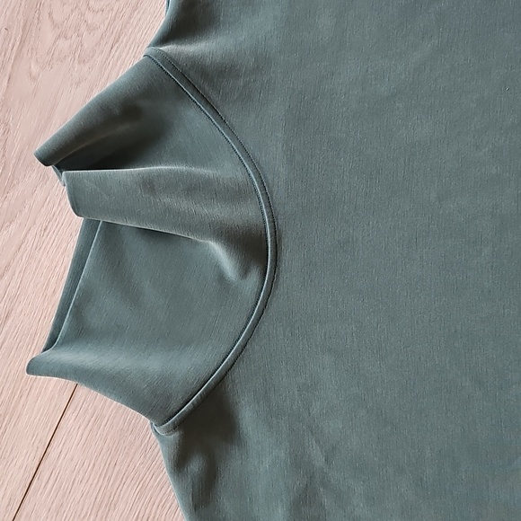 2024 Lululemon Softstreme Funnel Neck Long Pullover Sweater Storm Teal, Lrg - Picture 4 of 11